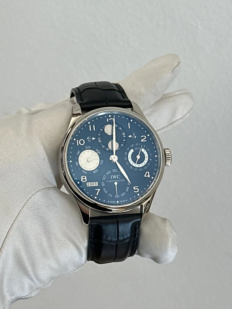 White Gold Blue Dial